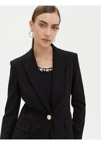 Pinko - PINKO Marynarka Signum 100254 Czarny Regular Fit. Kolor: czarny. Materiał: wiskoza