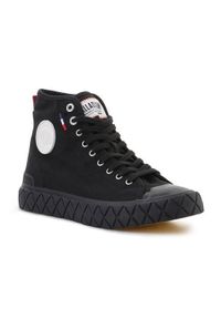 Buty do chodzenia unisex Palladium Palla Ace Cvs Mid. Wysokość cholewki: za kostkę. Zapięcie: sznurówki. Kolor: czarny. Materiał: guma, materiał, tkanina, syntetyk. Szerokość cholewki: normalna. Sport: turystyka piesza