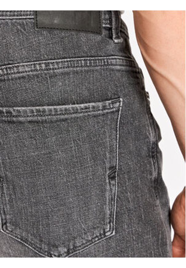 Selected Homme Szorty jeansowe Alex 16083154 Szary Regular Fit. Kolor: szary. Materiał: bawełna