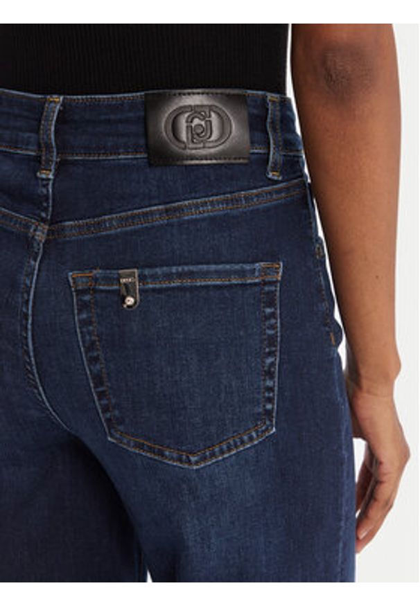 Liu Jo Jeansy UF5068 DS615 Granatowy Wide Leg. Kolor: niebieski