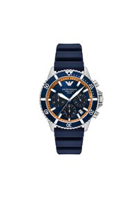 Zegarek Emporio Armani. Kolor: niebieski