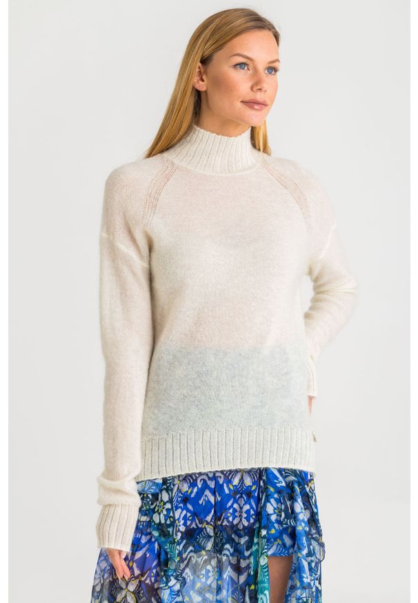Sweter Patrizia Pepe z golfem, do pracy