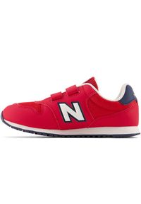 Buty dziecięce New Balance PV500TR1 – czerwone. Okazja: na uczelnię. Zapięcie: rzepy. Kolor: czerwony. Materiał: skóra, syntetyk, materiał. Szerokość cholewki: normalna. Sport: turystyka piesza #3
