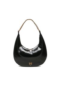 Pinko Torebka Brioche Hobo Classic AI 23-24 PLTT 101526 A106 Czarny. Kolor: czarny. Materiał: skórzane