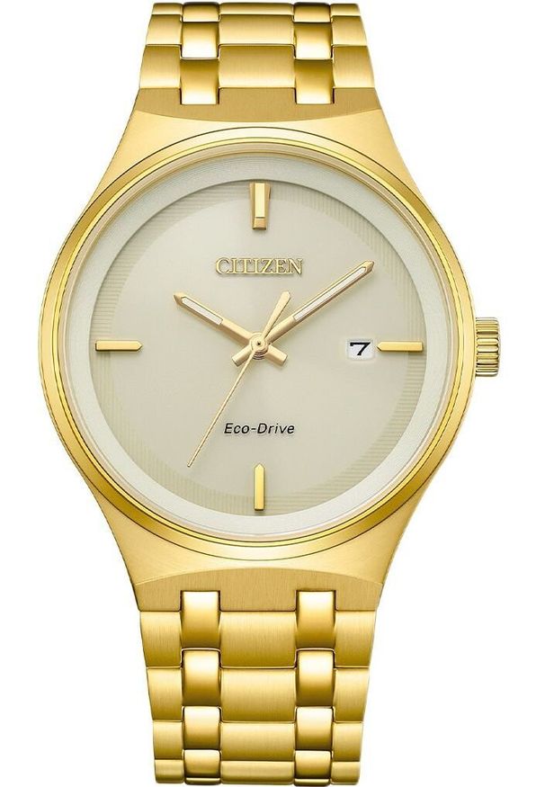 CITIZEN - Zegarek Citizen Zegarek Męski Eco-Drive* BM7652-52P (42 mm) Złoty. Kolor: złoty