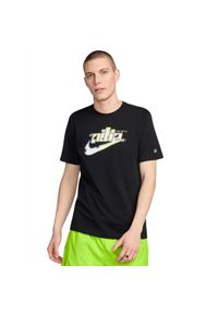 Nike - T-shirt sportowy z krótkim rękawem męski Sportswear Tee. Kolor: czarny. Materiał: bawełna. Długość rękawa: krótki rękaw. Długość: krótkie #1