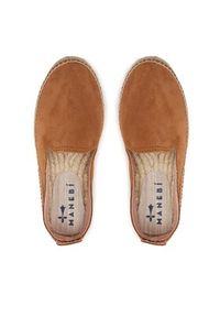 Manebi Espadryle Double Sole Espadrilles R 3.9 D0 Brązowy. Kolor: brązowy. Materiał: zamsz, skóra