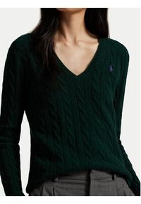 Polo Ralph Lauren Sweter 211971866009 Zielony Slim Fit. Typ kołnierza: polo. Kolor: zielony. Materiał: wełna #4