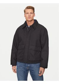 Jack & Jones - Jack&Jones Kurtka przejściowa Brooklyn 12261818 Czarny Regular Fit. Kolor: czarny. Materiał: bawełna, sztruks