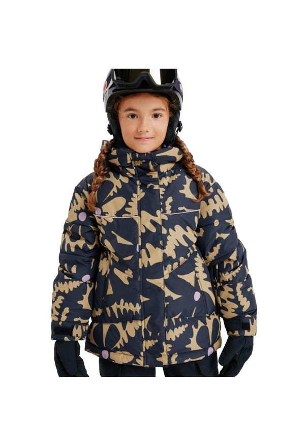 Roxy - Kurtka do sportów zimowych techniczna dla Dziewczynek ASKAMOON 15K. Kolor: beżowy. Materiał: poliester. Sezon: zima. Sport: narciarstwo