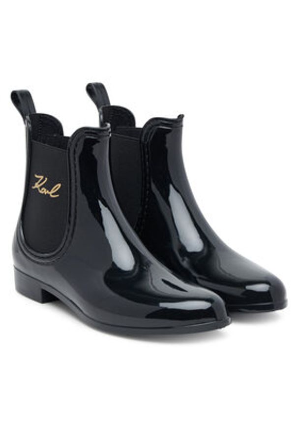 Karl Lagerfeld - KARL LAGERFELD Kalosze Kalosh II KL94775 Czarny. Kolor: czarny. Materiał: guma
