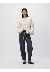 Reserved - Jeansy mom fit - szary. Kolor: szary #1