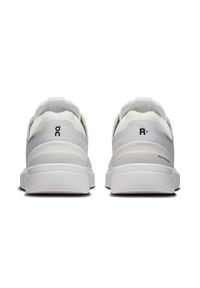 On - ON THE ROGER Spin White | Black Sneakersy damskie. Okazja: do pracy, na co dzień. Kolor: biały. Materiał: materiał. Szerokość cholewki: normalna. Sport: tenis #4