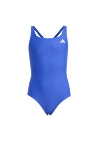 Adidas - Kostium do pływania V-back Swimsuit Kids. Kolor: niebieski