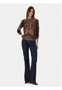 ViCOLO Sweter 22061F Brązowy Regular Fit. Kolor: brązowy. Materiał: wełna #2