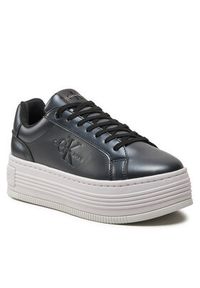 Calvin Klein Jeans Sneakersy Bold Platf Low Lace Lth Ml Mtl YW0YW01464 Czarny. Kolor: czarny #3