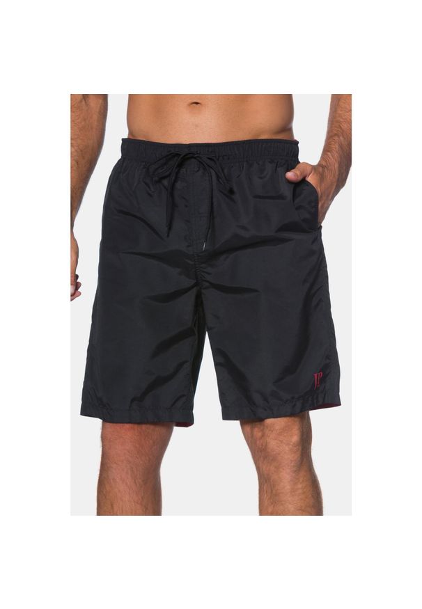 JAY-PI - Męskie Kąpielówki moda plażowa elastyczny pas do rozm. 8XL. Kolekcja: plus size. Kolor: czarny. Materiał: poliester, poliamid, materiał. Długość: do kolan