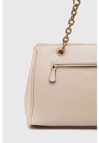 Guess torebka kolor beżowy. Kolor: beżowy. Rodzaj torebki: na ramię #5