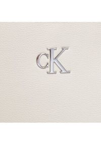 Calvin Klein Jeans Torebka Minimal Monogram Slim Tote34 K60K611501 Écru. Materiał: skórzane #4