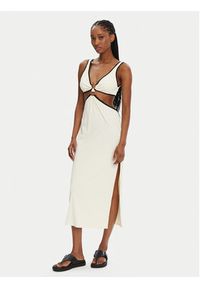 Seafolly Sukienka letnia Beach Bound 55111-DR Écru Slim Fit. Materiał: syntetyk. Sezon: lato #4