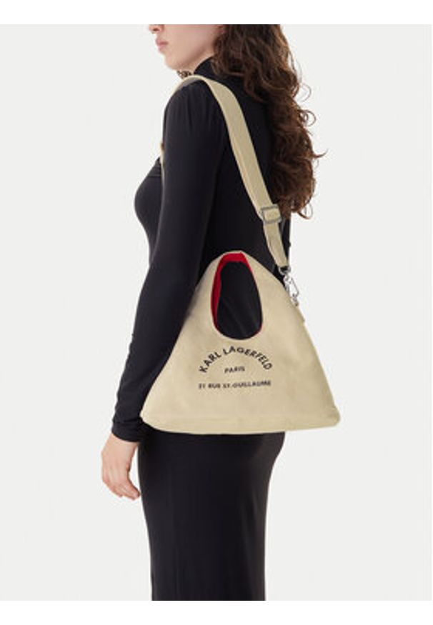Karl Lagerfeld - KARL LAGERFELD Torebka B1W50016 Beżowy. Kolor: beżowy
