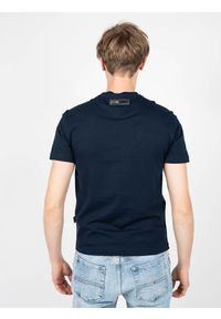 Plein Sport T-shirt | TIPS101 | Mężczyzna | Granatowy. Okazja: na co dzień. Kolor: niebieski. Materiał: bawełna. Wzór: aplikacja. Styl: sportowy #3