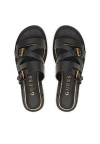 Guess Klapki FLJGRY LEA03 Czarny. Kolor: czarny. Materiał: skóra #6