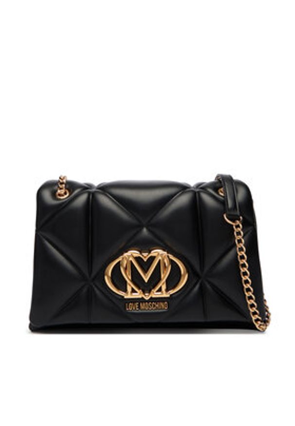 Love Moschino - LOVE MOSCHINO Torebka JC4041PP1OLC0000 Czarny. Kolor: czarny. Materiał: skórzane