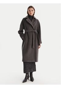 Marella Płaszcz wełniany English 2523016142 Szary Regular Fit. Kolor: szary. Materiał: wełna #3