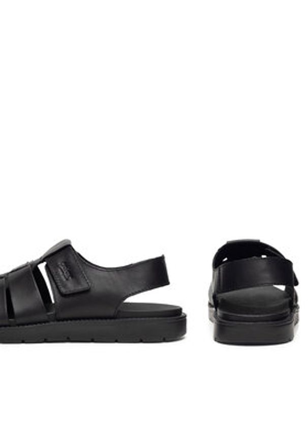 Rieker Sandały 24262-00 Czarny. Kolor: czarny. Materiał: skóra