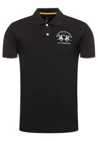 La Martina Polo CCMP01 PK001 Czarny Regular Fit. Typ kołnierza: polo. Kolor: czarny. Materiał: bawełna #3