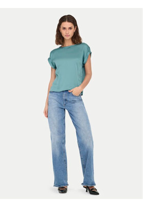 only - ONLY Bluzka Lieke 15303413 Zielony Regular Fit. Kolor: zielony. Materiał: syntetyk