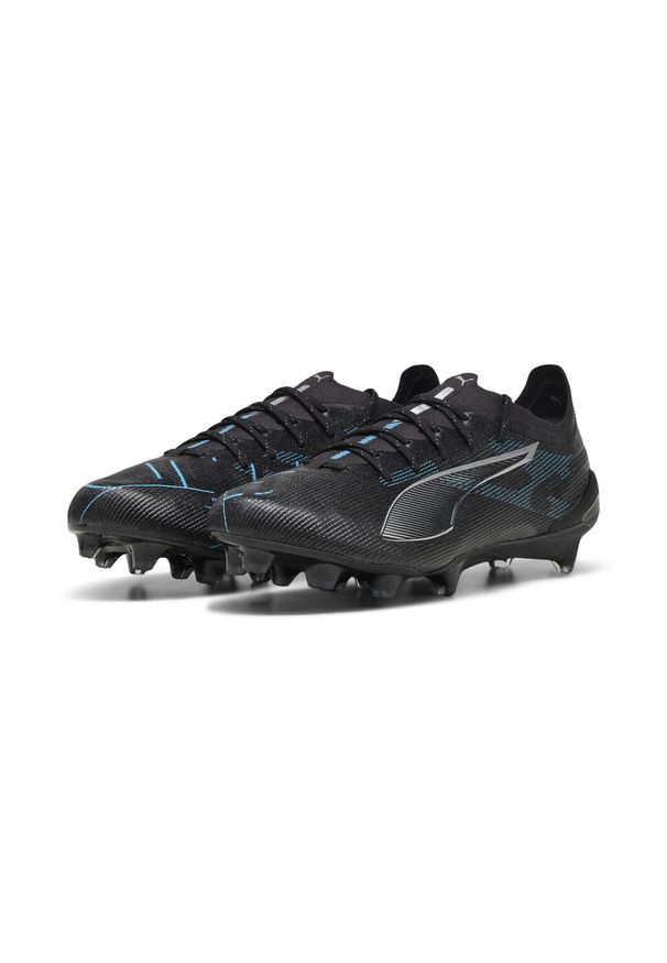 Puma - Buty piłkarskie ULTRA 5 ULTIMATE FG PUMA Black Silver Bright Aqua Metallic Blue. Zapięcie: sznurówki. Kolor: wielokolorowy, czarny, niebieski, szary. Sport: piłka nożna