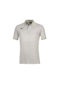 Koszulka polo dla dzieci Mizuno. Typ kołnierza: polo. Kolor: szary, wielokolorowy, żółty #1