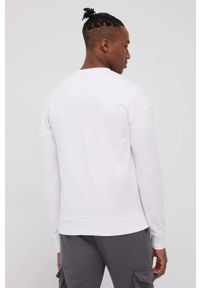 Jack & Jones bluza męska kolor biały gładka. Kolor: biały. Materiał: materiał, dzianina. Wzór: gładki #5