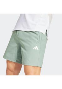 Adidas - Spodenki fitness męskie ADIDAS. Kolor: zielony. Sport: fitness