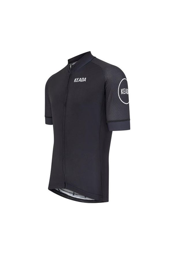 KEADA SPORTS - Męska koszulka kolarska z krótkim rękawem – Czarna. Kolor: czarny. Długość rękawa: krótki rękaw. Długość: krótkie. Sport: kolarstwo