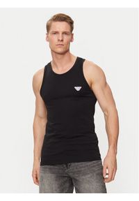 Emporio Armani Underwear Tank top 110828 4R512 00020 Czarny Slim Fit. Kolor: czarny. Materiał: bawełna