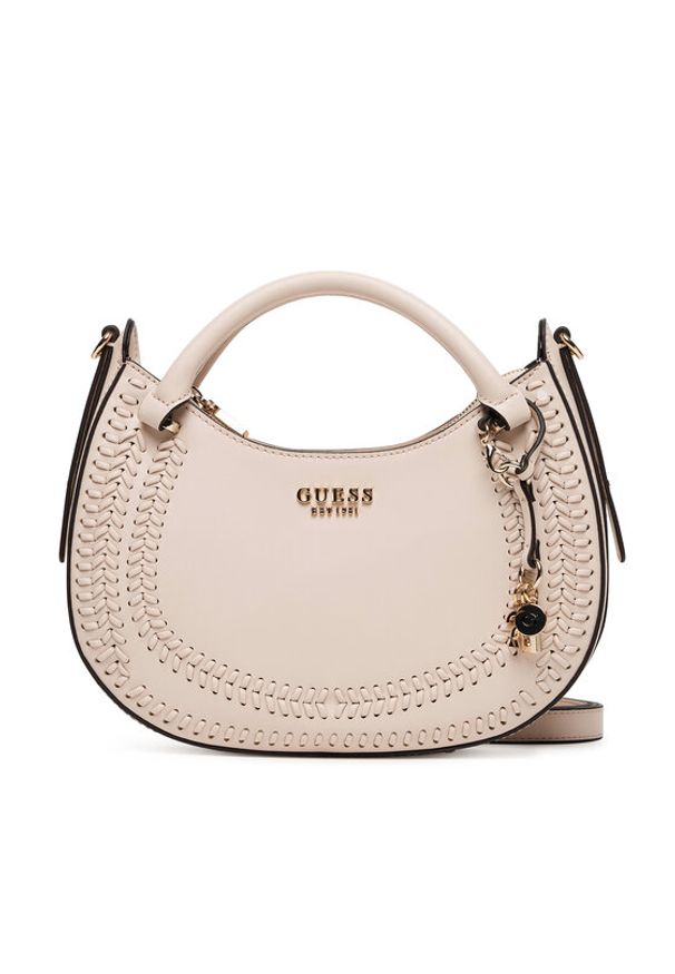 Guess Torebka Tatum HWNG96 67060 Beżowy. Kolor: beżowy. Materiał: skórzane