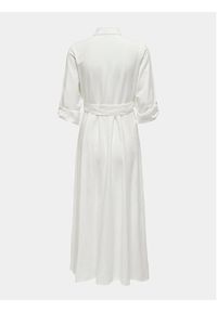 only - ONLY Sukienka koszulowa Callie 15318799 Biały Regular Fit. Kolor: biały. Materiał: bawełna. Typ sukienki: koszulowe #2
