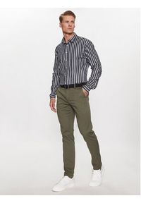 Lindbergh Chinosy 30-005044 Zielony Slim Fit. Kolor: zielony. Materiał: bawełna