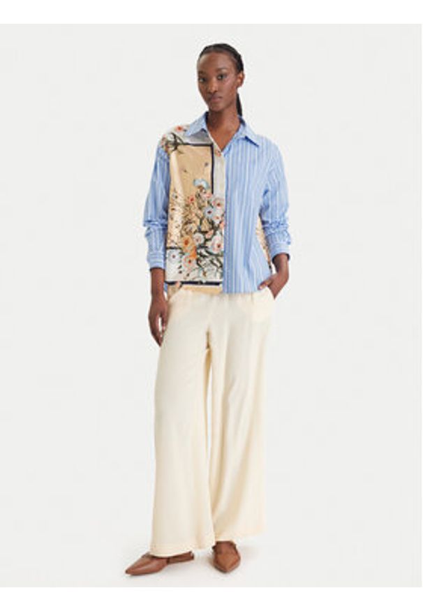 Liu Jo Koszula WA6383 T2555 Niebieski Regular Fit. Kolor: niebieski. Materiał: bawełna