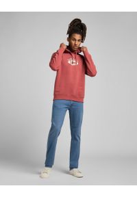 Lee - LEE HOODIE MĘSKA BLUZA Z KAPTUREM CINNAMON L80EEJVG. Typ kołnierza: kaptur