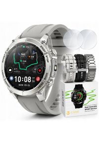 Smartwatch JG Smart SMARTWATCH MĘSKI WODOODPORNY IP69K DUAL GPS MAPY KOMPAS LATARKA DYKTAFON AI. Rodzaj zegarka: smartwatch #1