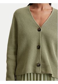 Marc O'Polo Kardigan 506 6059 61069 Zielony Relaxed Fit. Typ kołnierza: polo. Kolor: zielony. Materiał: bawełna #3