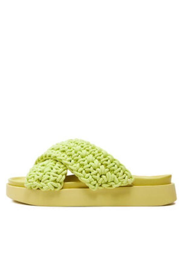 Inuikii Klapki Woven 70104-105 Zielony. Kolor: zielony. Materiał: materiał