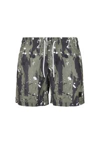 Spodenki kąpielowe Urban Classics pattern (duże rozmiary). Kolor: beżowy #1