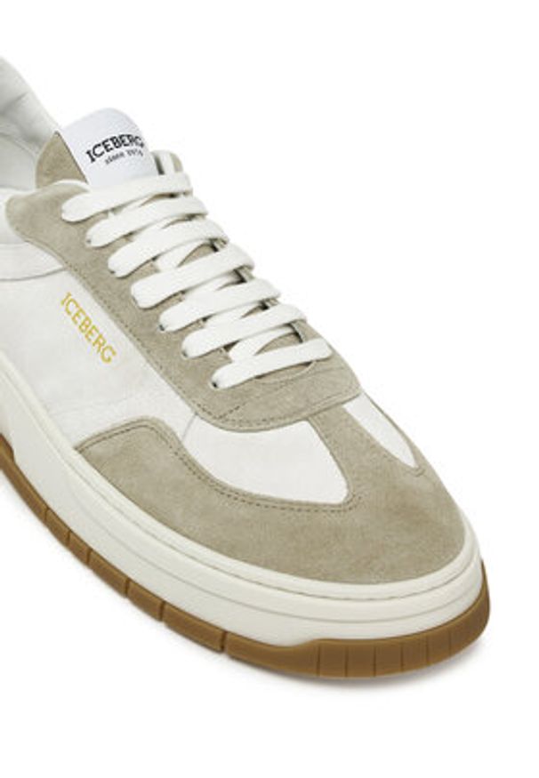 Iceberg Sneakersy IU17240C Écru. Materiał: skóra
