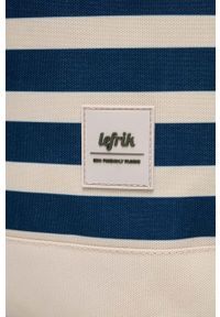 Lefrik plecak damski kolor granatowy duży wzorzysty. Kolor: niebieski. Materiał: poliester #3