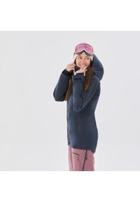 WEDZE - Kurtka narciarska i snowboardowa damska Quechua FR 500. Kolor: niebieski. Materiał: materiał. Sezon: zima. Sport: narciarstwo, snowboard